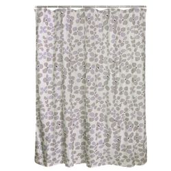 Set De Cortina Para Baño Ovalos Con 12 Ganchos - Viva