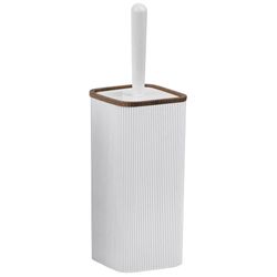 Cepillo Para Baño Cuadrado Blanco Madera - Viva
