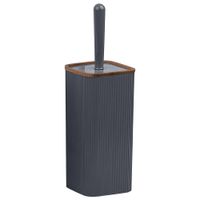 Cepillo Para Baño Cuadrado Gris Madera - Viva
