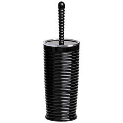 Cepillo Para Baño Elegance Negro Cromado - Viva