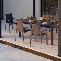 Silla Orion Con Brazos Gris Aluminio 58.5x56.5x90 Cm - Naterial