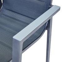 Silla Orion Con Brazos Gris Aluminio 58.5x56.5x90 Cm - Naterial