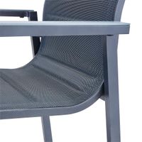 Silla Orion Con Brazos Gris Aluminio 58.5x56.5x90 Cm - Naterial