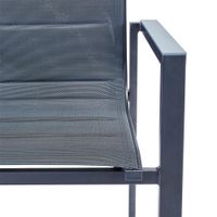 Silla Orion Con Brazos Gris Aluminio 58.5x56.5x90 Cm - Naterial