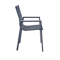Silla Orion Con Brazos Gris Aluminio 58.5x56.5x90 Cm - Naterial