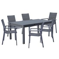 Silla Orion Con Brazos Gris Aluminio 58.5x56.5x90 Cm - Naterial