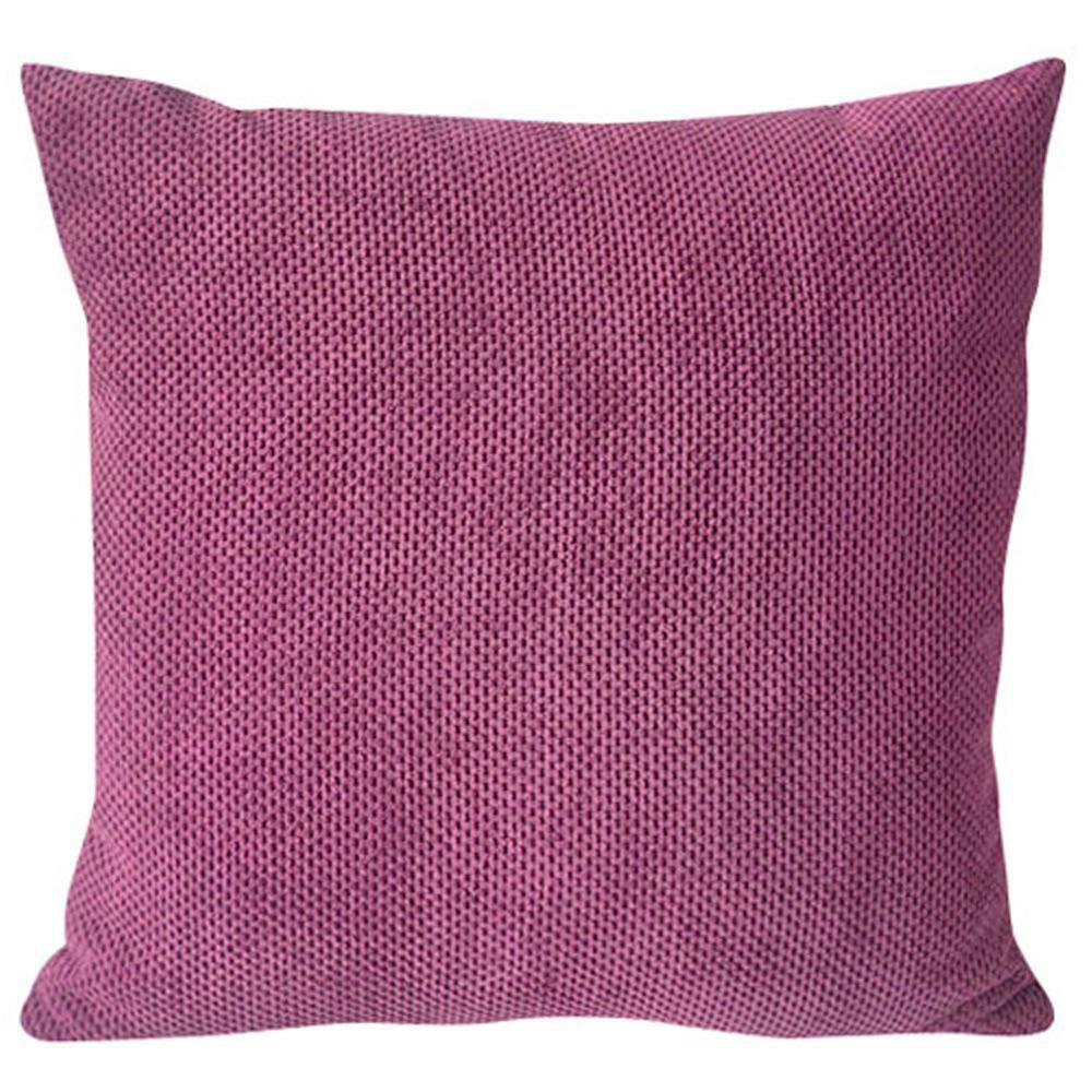 Cojín Relleno 40 x 40 cm Color Morado Diseño Texturizado