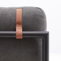 Sillón de Exterior Negro 1 Persona 82x61x82 Cm - Naterial