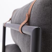 Sillón de Exterior Negro 1 Persona 82x61x82 Cm - Naterial