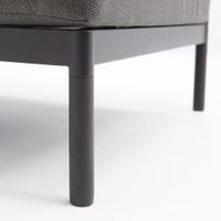 Sillón de Exterior Negro 1 Persona 82x61x82 Cm - Naterial