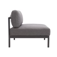Sillón de Exterior Negro 1 Persona 82x61x82 Cm - Naterial
