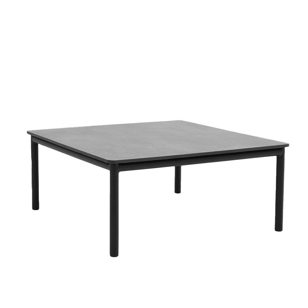Mesa Auxiliar de Jardín Idunn de Aluminio y Composite de 85 x 85 cm