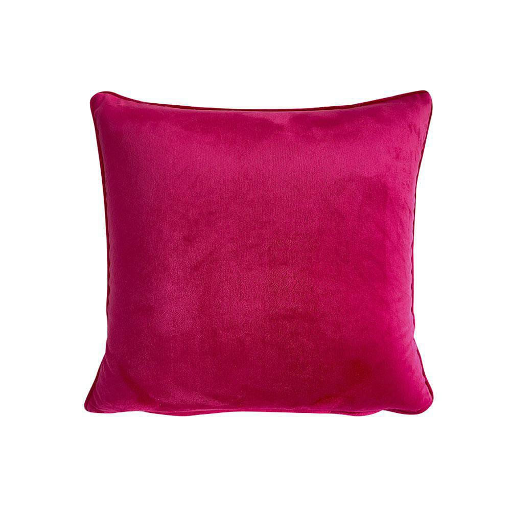 Cojín Relleno 40 x 40 cm Color Rojo Diseño Liso