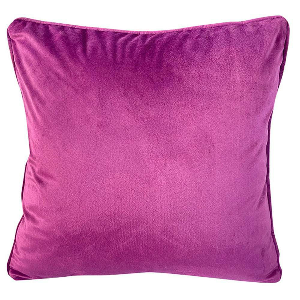 Cojín Relleno 40 x 40 cm Color Morado Diseño Liso