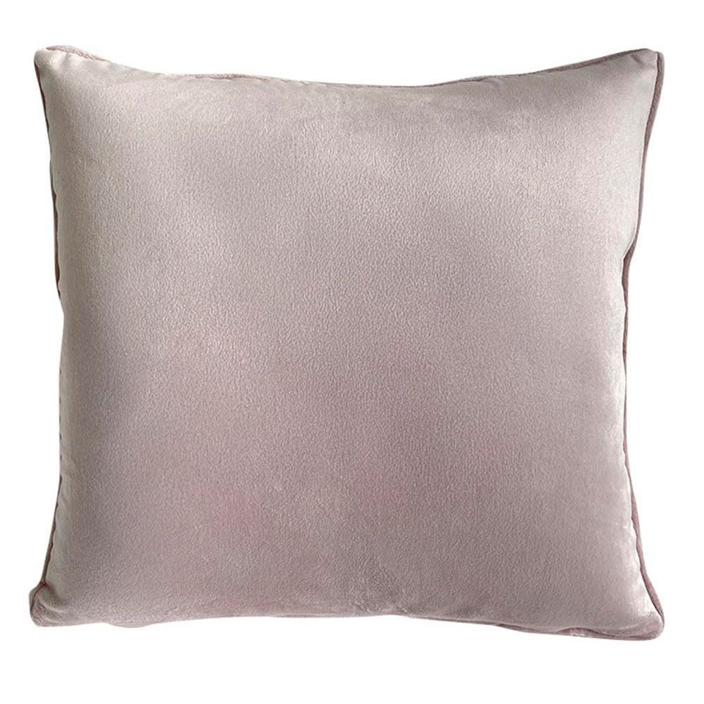 Cojín Relleno 40 x 40 cm de Terciopelo Color Rosado