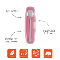 Set Cubiertos Dindin Acero Inoxidable - Innobaby Varios Colores