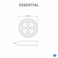 Jabonera Essential Cromo - Sensea