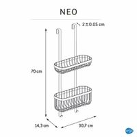Organizador Para Baño Plateado 2 Niveles - Sensea