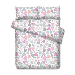 Set De Sábanas Corazones Matrimonial - Koala