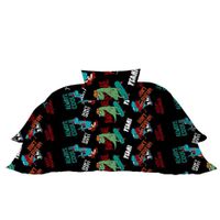Set De Cubrecama Dinos Imperial Negra  - Koala