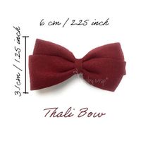Moña Thali Burgundy Para Niña Unitalla - Baby Wisp