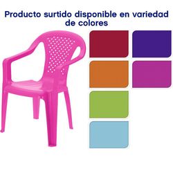 Silla Plástica Infantil Colores Surtidos