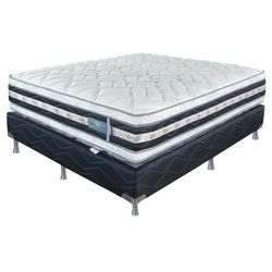 Set De Cama Colchón + Base Perfect Balance Suave - Serta Varios Tamaños