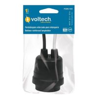 Sockets Negros Simples De Pvc E27 - Volteck