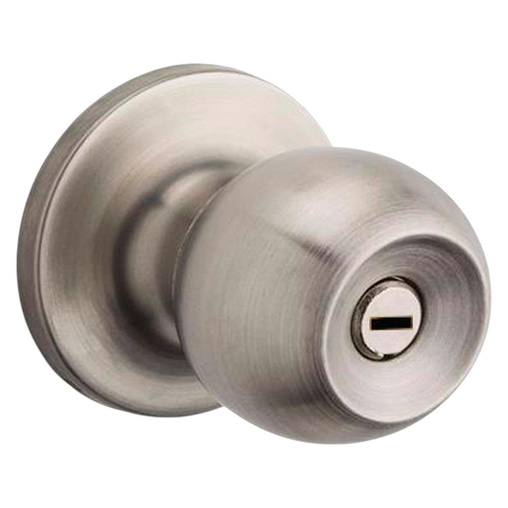 Cerradura para Baño Tipo Pomo Varios Colores Cromo Satinado