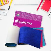 Block Cartulina Brillantina Oficio 12H - Mis Pasitos