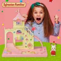 Parque-Infantil-Castillo-Sylvanian-Families-con-tobogan-y-escalera