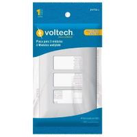 Placa Italiana De 3 Módulos - Volteck Varios Colores