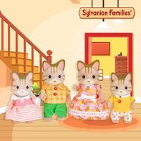 Set De 4 Pzas Familia Gato De Rayas - Sylvanian Families