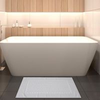 Alfombra De Baño Blanca 50x80 Cm Blanca - Livim Natural Home