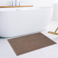 Alfombra De Baño Café 50x80 Cm - Livim Natural Home