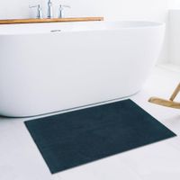 Alfombra De Baño Azul Oscuro 50x80 Cm - Livim Natural Home