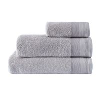 Toalla De Algodón Gris Claro - Livim Natural Home Varios Tamaños