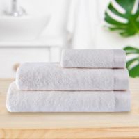 Toalla De Algodón Blanco Perla - Livim Natural Home Varios Tamaños