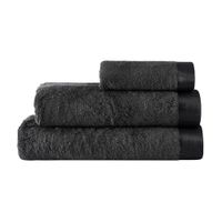 Toalla De Algodón Gris Oscuro - Livim Natural Home Varios Tamaños