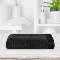 Toalla De Algodón Gris Oscuro - Livim Natural Home Varios Tamaños