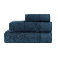 Toalla De Algodón Dark Blue - Livim Natural Home Varios Tamaños