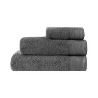 Toalla De Algodón Dark Grey - Livim Natural Home Varios Tamaños