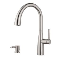 Mezcladora Raya Monomando Para Cocina Plateado - Pfister