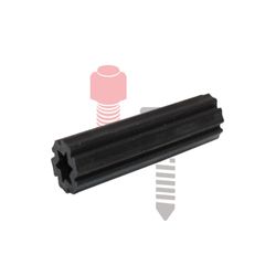 Tarugo A Granel Plástico Negro 1/2 Plg - Intertornillos