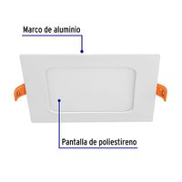 Lámpara LED Cuadrada Empotrable 6 W - Volteck