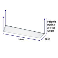 Panel LED Colgante Rectangular Luz Neutra 45 W - Volteck