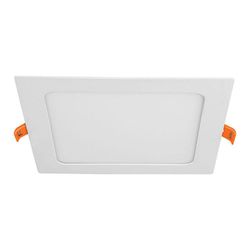 Lámpara LED Cuadrada Empotrable Luz Cálida 12 W - Volteck