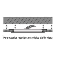 Lámpara LED Cuadrada Empotrable Luz Cálida 12 W - Volteck