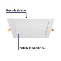 Lámpara LED Cuadrada Luz Cálida 18 W - Volteck