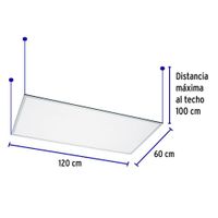 Panel LED Colgante Rectangular Luz Neutra 65 W - Volteck